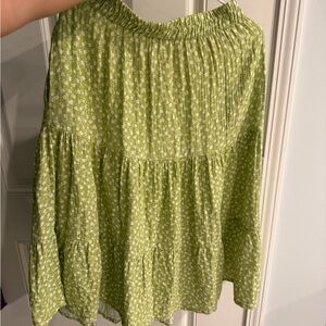 Sotela Green Floral Midi Skirt - size 2